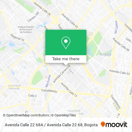 Mapa de Avenida Calle 22 68A / Avenida Calle 22 68