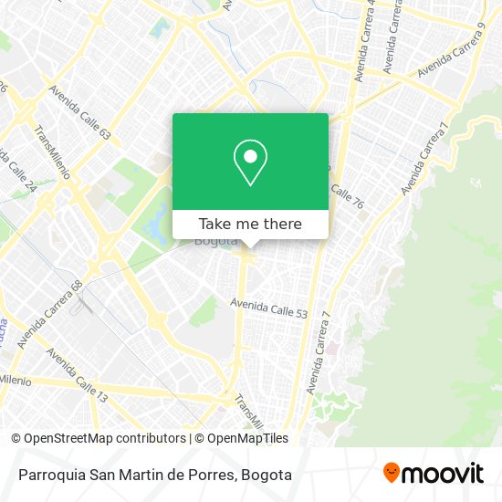 Parroquia San Martin de Porres map