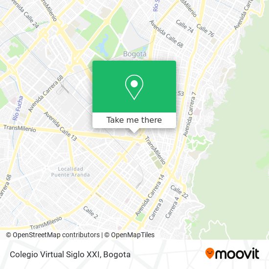 Mapa de Colegio Virtual Siglo XXI