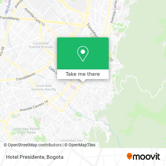 Mapa de Hotel Presidente