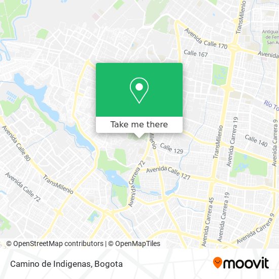 Mapa de Camino de Indigenas