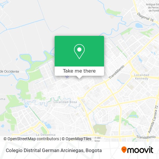 Colegio Distrital German Arciniegas map