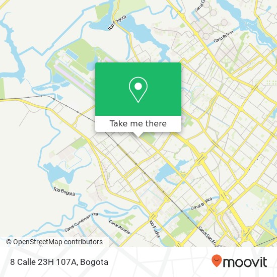 8 Calle 23H 107A map