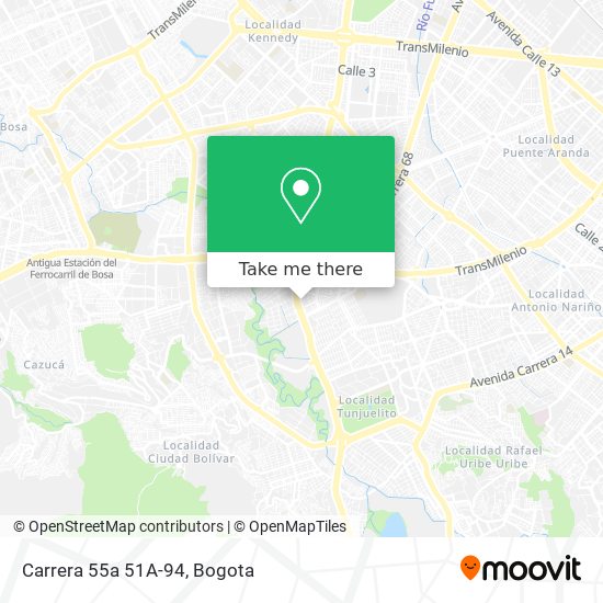 Mapa de Carrera 55a 51A-94