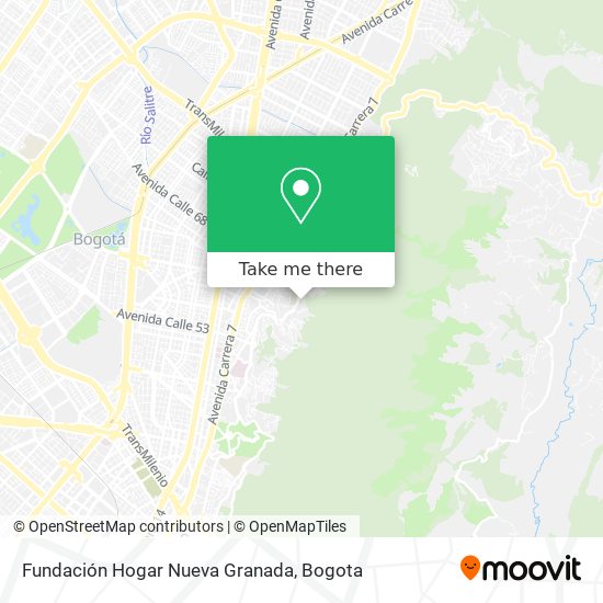 Mapa de Fundación Hogar Nueva Granada