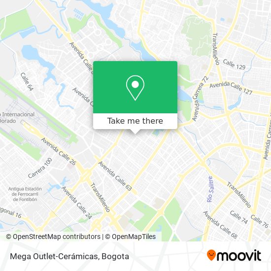 Mapa de Mega Outlet-Cerámicas