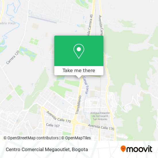 Mapa de Centro Comercial Megaoutlet