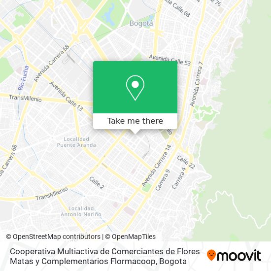 Cooperativa Multiactiva de Comerciantes de Flores Matas y Complementarios Flormacoop map
