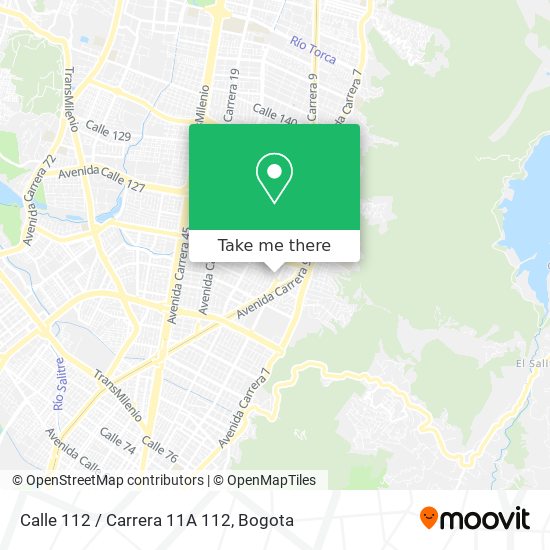 Mapa de Calle 112 / Carrera 11A 112