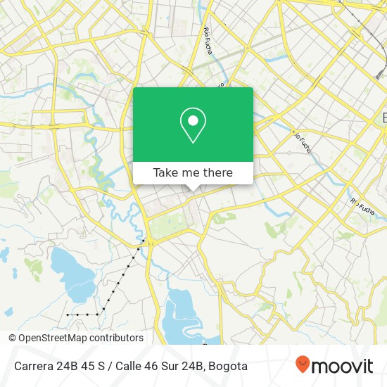 Mapa de Carrera 24B 45 S / Calle 46 Sur 24B