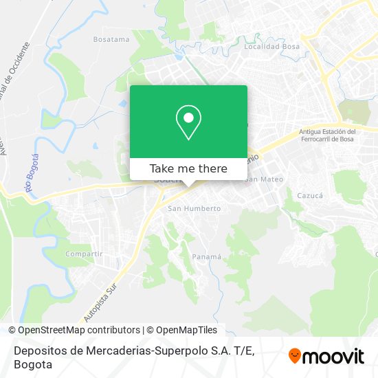 Depositos de Mercaderias-Superpolo S.A. T / E map