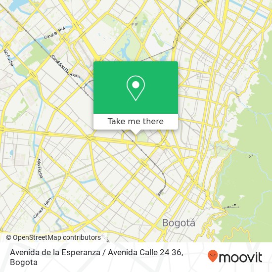 Avenida de la Esperanza / Avenida Calle 24 36 map