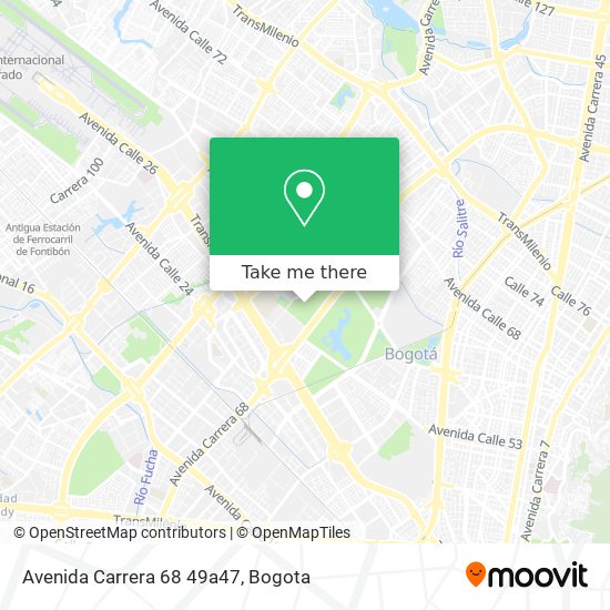 Mapa de Avenida Carrera 68 49a47