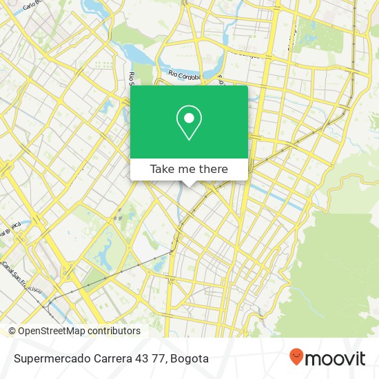 Mapa de Supermercado Carrera 43 77