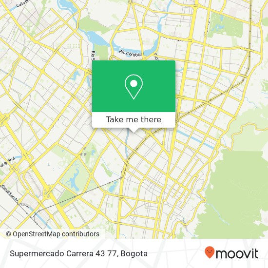 Supermercado Carrera 43 77 map