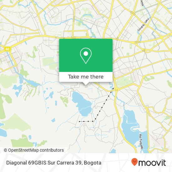 Mapa de Diagonal 69GBIS Sur Carrera 39