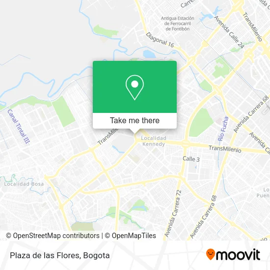 Mapa de Plaza de las Flores