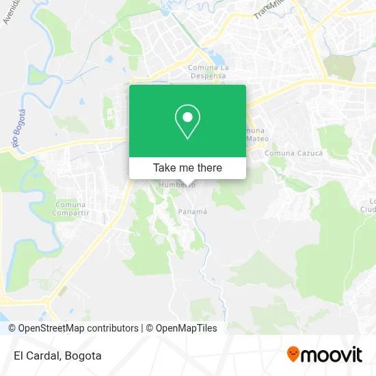 El Cardal map