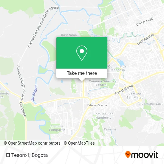 El Tesoro I map