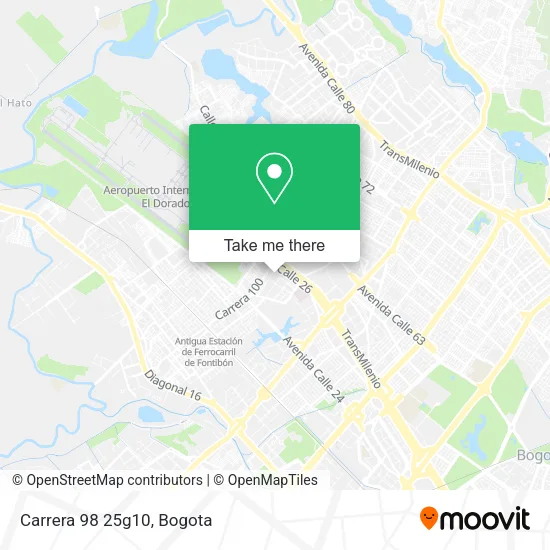 Carrera 98 25g10 map