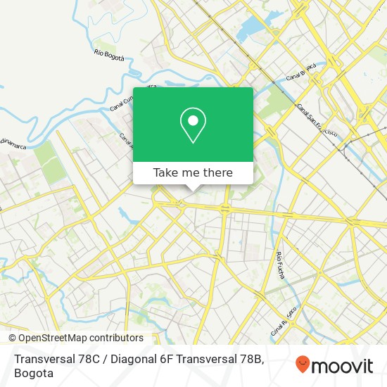 Transversal 78C / Diagonal 6F Transversal 78B map