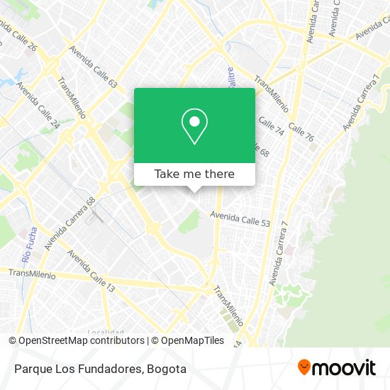 Parque Los Fundadores map