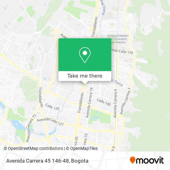 Avenida Carrera 45 146-48 map