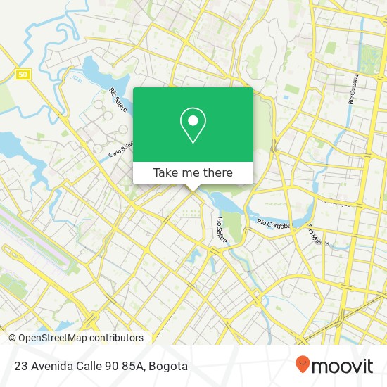 Mapa de 23 Avenida Calle 90 85A