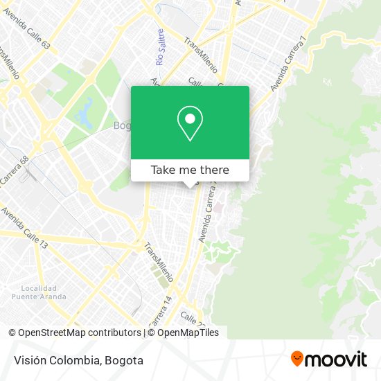 Visión Colombia map