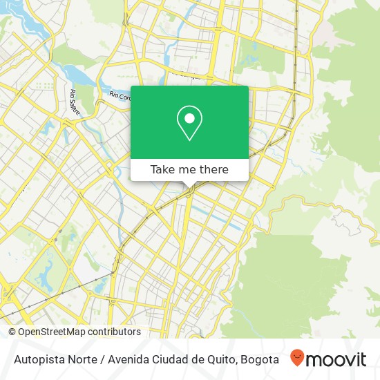 Autopista Norte / Avenida Ciudad de Quito map