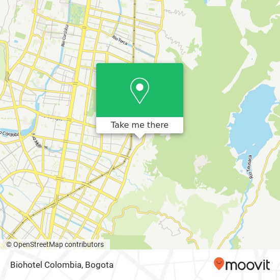 Mapa de Biohotel Colombia