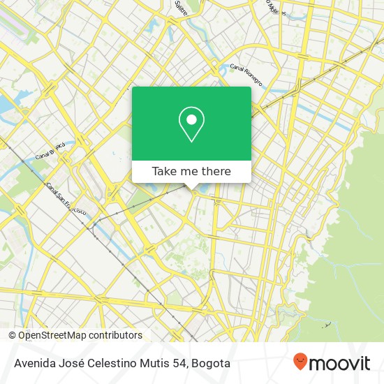 Avenida José Celestino Mutis 54 map