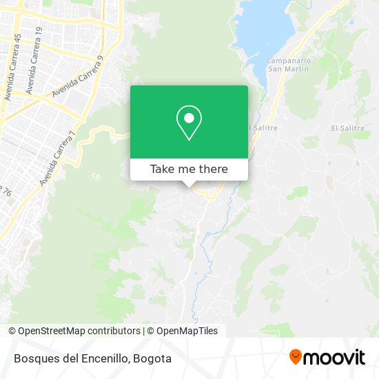 Mapa de Bosques del Encenillo