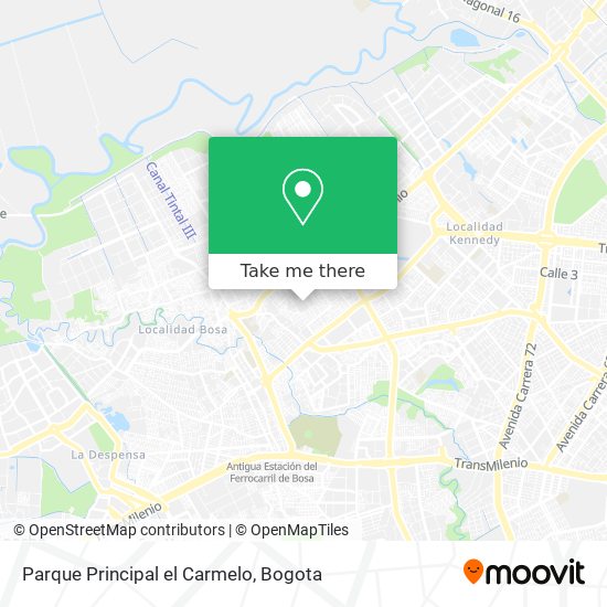 Mapa de Parque Principal el Carmelo