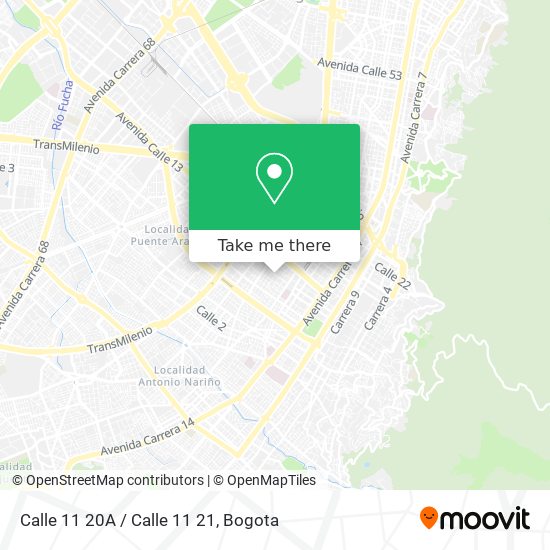 Mapa de Calle 11 20A / Calle 11 21