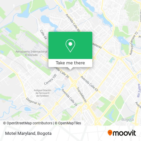 Motel Maryland map