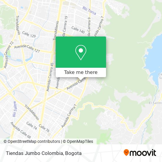 Tiendas Jumbo Colombia map