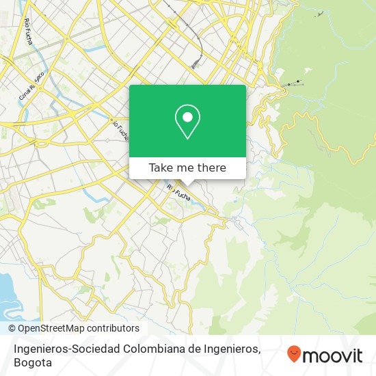 Ingenieros-Sociedad Colombiana de Ingenieros map