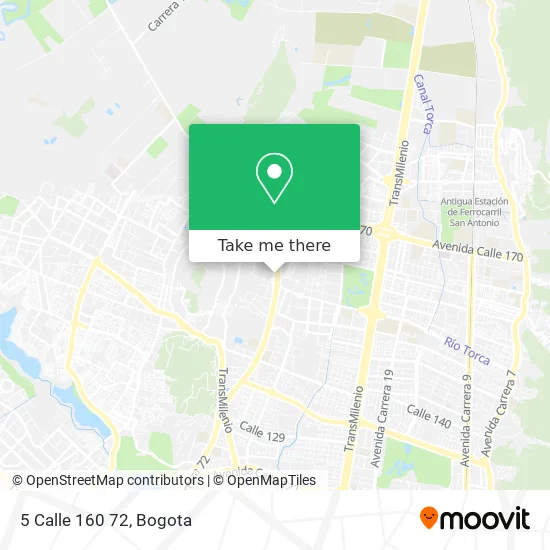 5 Calle 160 72 map