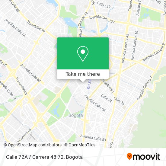 Calle 72A / Carrera 48 72 map