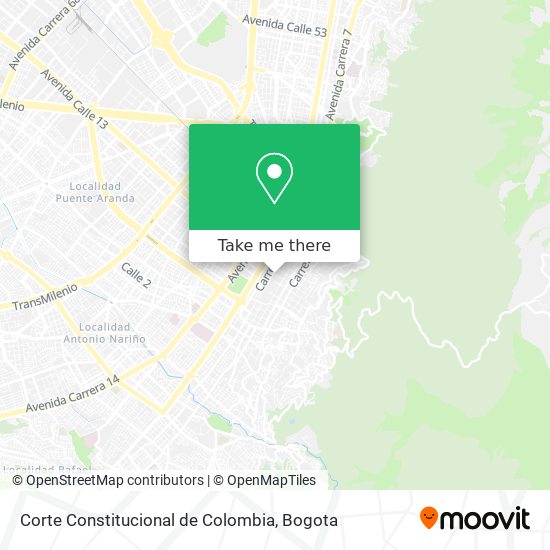 Corte Constitucional de Colombia map