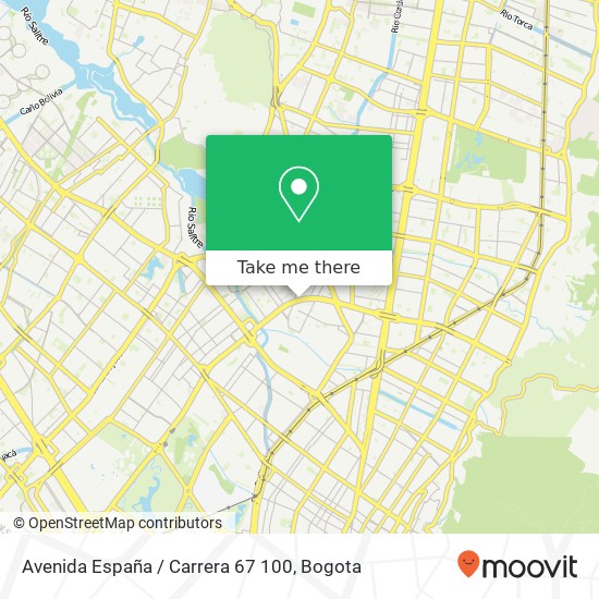 Avenida España / Carrera 67 100 map