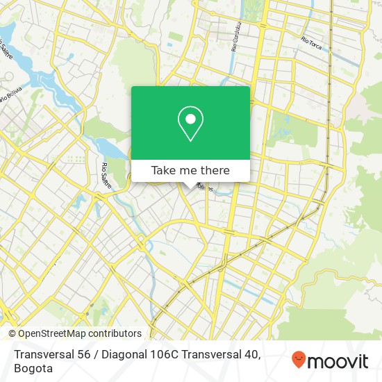 Mapa de Transversal 56 / Diagonal 106C Transversal 40