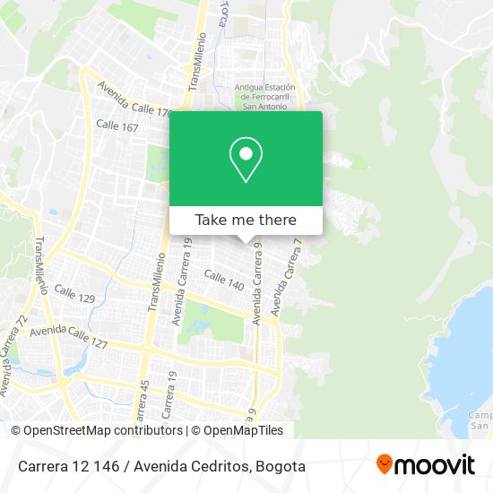 Carrera 12 146 / Avenida Cedritos map