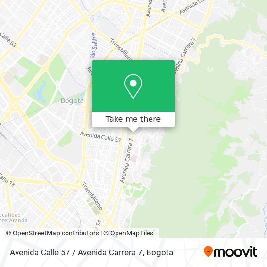 Mapa de Avenida Calle 57 / Avenida Carrera 7