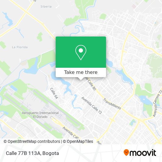 Calle 77B 113A map