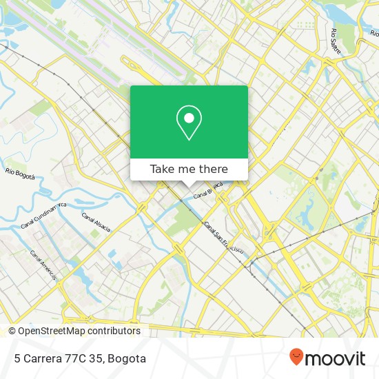 Mapa de 5 Carrera 77C 35