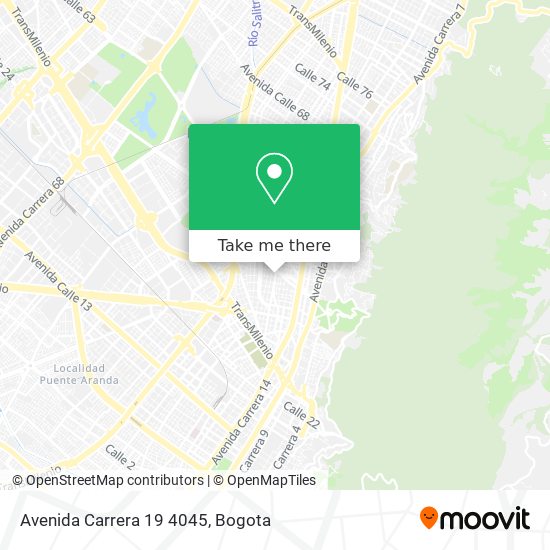 Mapa de Avenida Carrera 19 4045