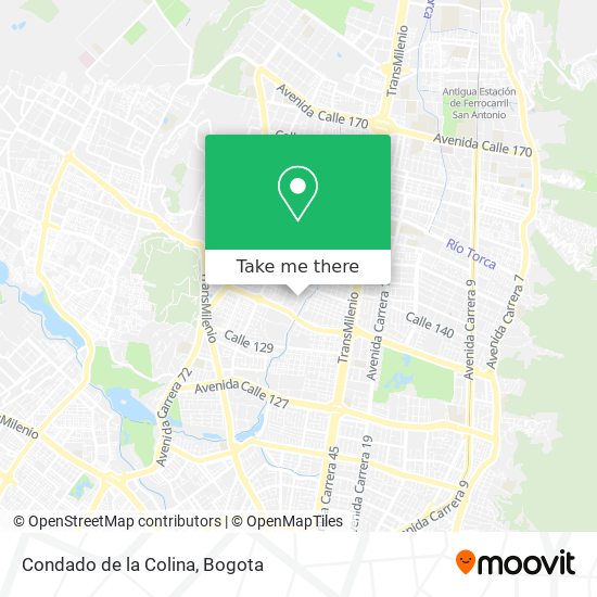 Mapa de Condado de la Colina