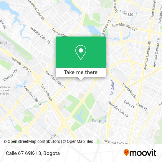 Mapa de Calle 67 69K-13